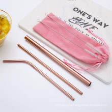 Hotsale Cloth Bag Package 304 Stainless Steel Drinking Straw